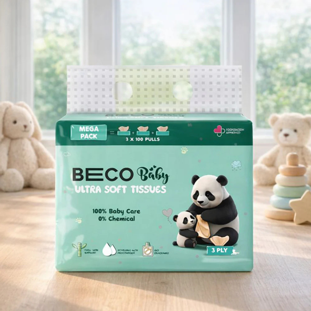 Ultra Soft Baby Tissues - 3 ply 100 Pulls - Pack of 3