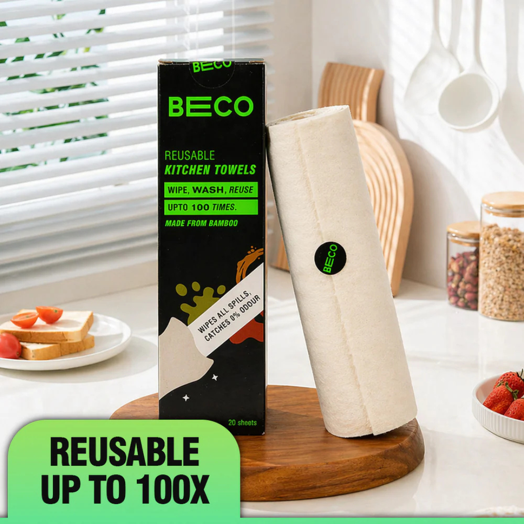 Reusable Bamboo Kitchen Towel - 20 sheets